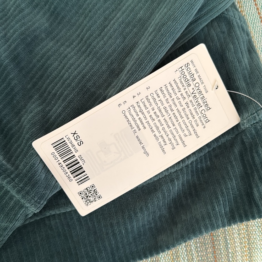 Lululemon Scuba Oversized Hoodie *Velvet Cord - Picture 3 of 6